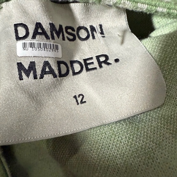 Damson Madder Green Daisy Midi Slip Dress Slit 90s Cottagecore Scandi - Picture 7 of 7